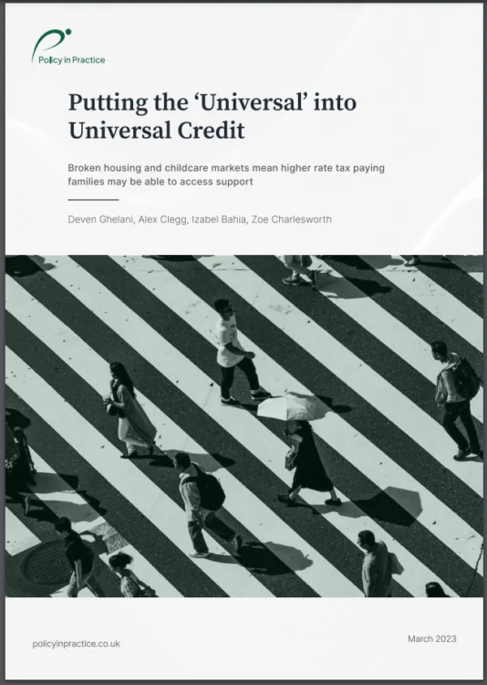 New report: Putting the ‘Universal’ in Universal Credit